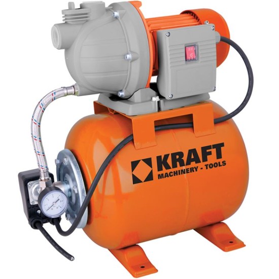 Kraft - Πιεστικό Συγκρότημα με Δοχείο και Αντλία 800W (περιορισμένη ποσότητα)