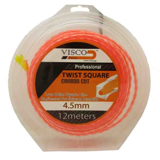 Visco - Μισινέζα Στριφτή Τετράγωνη Διπλής Γραμμής 4.5x12m