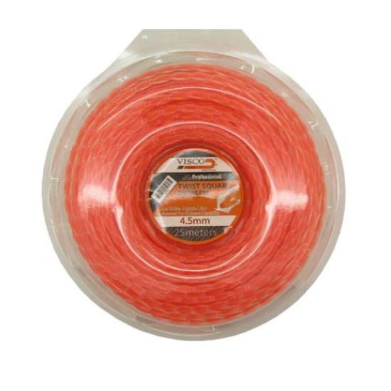 Visco - Μισινέζα Στριφτή Τετράγωνη Διπλής Γραμμής 4.5x25m (περιορισμένη ποσότητα)