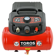 Toros - Αεροσυμπιεστής Μονομπλόκ Oilfree 1.5Hp / 6lt