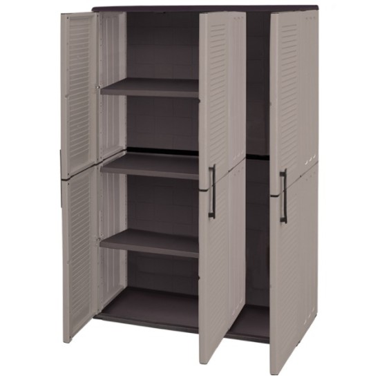 Artplast - Easy E101 Πλαστική Ντουλάπα με 3 Ράφια και Χώρο για Σκούπα (περιορισμένη ποσότητα)