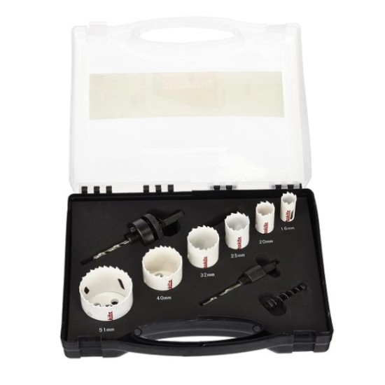 Makita - Σετ Διμεταλλικών Ποτηροτρύπανων 6τμχ (16-51 mm) Ηλεκτρολόγων