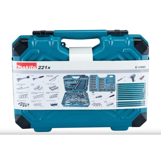 Makita - Σετ Εργαλείων Χειρός 221 Τεμαχίων