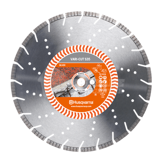 Husqvarna - Vari Cut Turbo Silver S35 Δίσκος Κοπής Δομικών Υλικών 350mm (περιορισμένη ποσότητα)