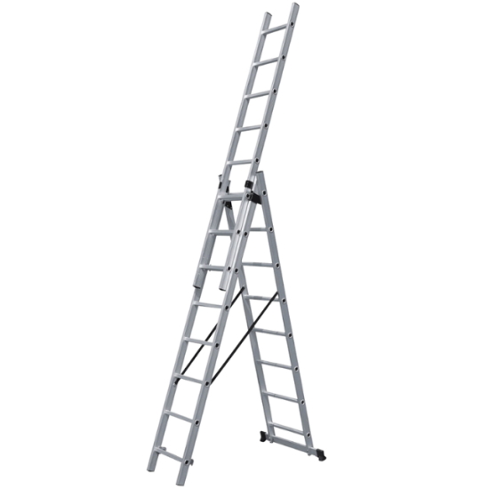 Bulle - Σκάλα Τριπλή Αναδιπλώμενη Αλουμινίου (3x8) (περιορισμένη ποσότητα)