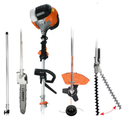 Kraft - Πολυμηχάνημα Κήπου Διαιρούμενο (4 σε 1) Βενζίνης 52cc 2Hp