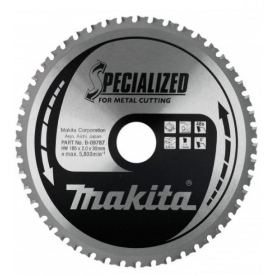 Makita - Δίσκος Ταχείας Κοπής Μετάλλου TCT 185mm 48 Δόντια (περιορισμένη ποσότητα)