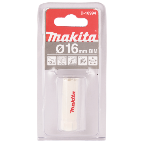 Makita - Ποτηροπρίονο Bi-Metal Φ16mm Standard (38mm μήκος)