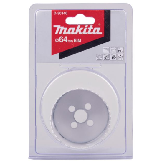 Makita - Ποτηροπρίονο Bi-Metal Φ64mm Standard (38mm μήκος)