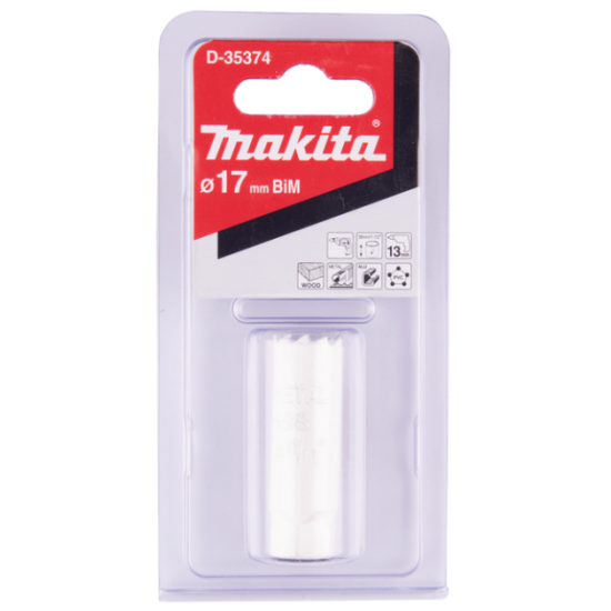 Makita - Ποτηροπρίονο Bi-Metal Φ17mm Standard (38mm μήκος) (περιορισμένη ποσότητα)
