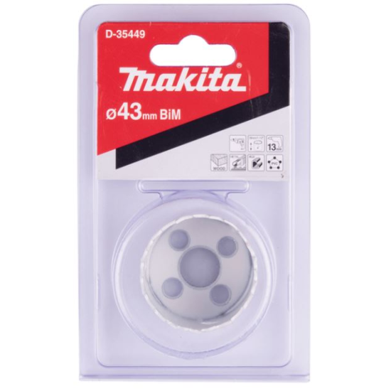 Makita - Ποτηροπρίονο Bi-Metal Φ43mm Standard (38mm μήκος)