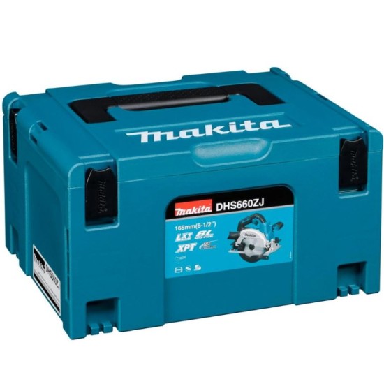 Makita - DHS660ZJ Δισκοπρίονο Μπαταρίας 18V 165mm με Σύστημα Αναρρόφησης σε Makpac (Solo - Χωρίς Μπαταρία & Φορτιστή) (περιορισμένη ποσότητα)