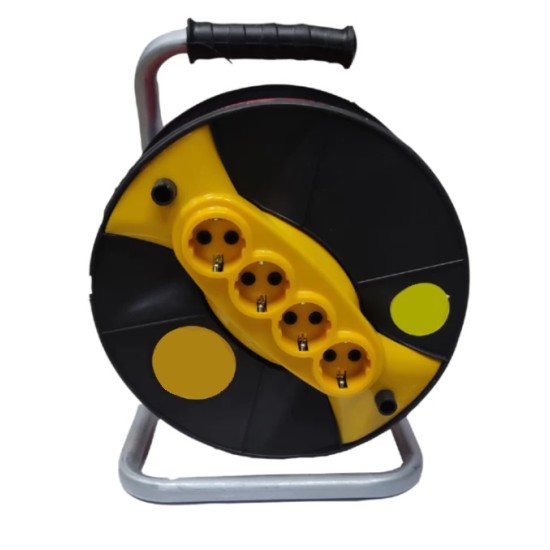 Kirgon - Μπαλαντέζα Καρούλι 50m με 4 Πρίζες 3x2.5mm