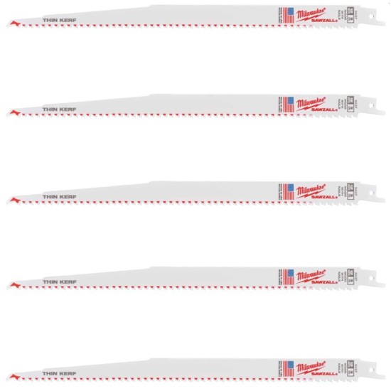 Milwaukee - Λάμα Σπαθόσεγας Κατεδάφισης για Ξύλο 300x6mm σετ 5 τμχ (περιορισμένη ποσότητα)