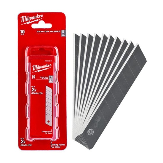 Milwaukee - Ανταλλακτικές Λεπίδες Φαλτσέτας 18mm Σετ 10 Τεμαχίων