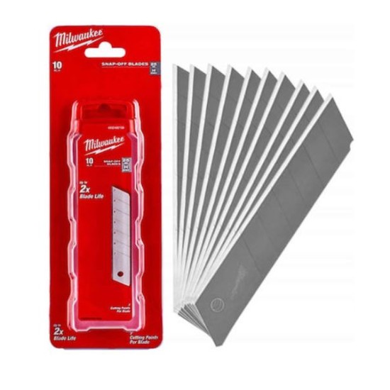 Milwaukee - Ανταλλακτικές Λεπίδες Φαλτσέτας 25mm Σετ 10 Τεμαχίων