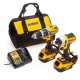 Dewalt - DCK266P2LRXL Σετ Δραπ/δο Kρουστικό & Παλμικό Kατσαβίδι 18V Li-Ion Brushless (2x5.0Ah)σε Μαλακή Τσάντα & Δώρο Μπουφάν XL