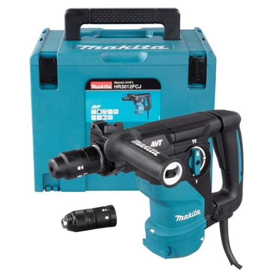 Makita - HR3012FCJ Πιστολέτο Κρουστικό Περιστροφικό 1050W με Ταχυτσόκ σε Makpac (περιορισμένη ποσότητα)