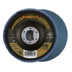 Rhodius - Δίσκος Λείανσης Μετάλλου Inox 115mm Νο 80