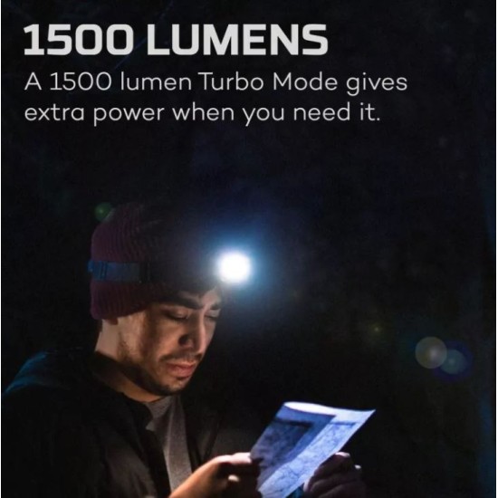 Nebo - Einstein 1500lm Επαναφορτιζόμενος Φακός Κεφαλής LED Αδιάβροχος IP67