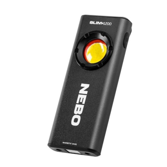 Nebo - Slim+ Επαναφορτιζόμενος Φακός Εργασίας Led IPX4 με Φωτεινότητα έως 1200lm (περιορισμένη ποσότητα)