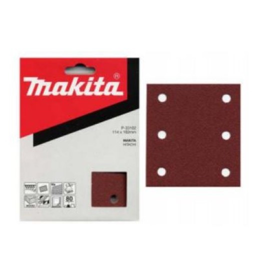 Makita - Σμυριδόχαρτο Velcro GR120 114x102mm (10τεμ.) (περιορισμένη ποσότητα)