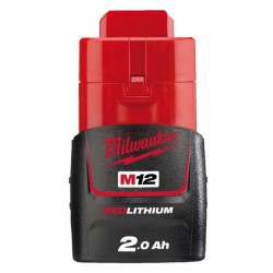 Milwaukee - M12 B2 Μπαταρία Εργαλείου Λιθίου 12V με Χωρητικότητα 2Ah (περιορισμένη ποσότητα)