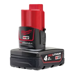Milwaukee - M12 B4 Μπαταρία Εργαλείου Λιθίου 12V με Χωρητικότητα 4Ah (περιορισμένη ποσότητα)