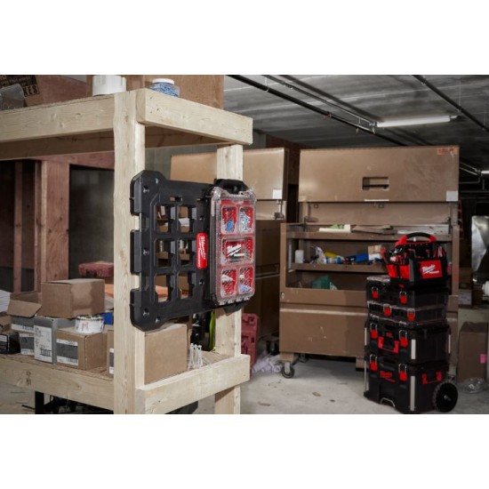 Milwaukee - Packout Συμπαγής Ταμπακιέρα Εργαλείων 5 Θέσεων με Ρυθμιζόμενα Χωρίσματα & Αφαιρούμενα Κουτιά