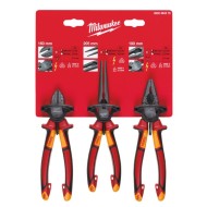 Milwaukee - Σετ Κόφτης, Μυτοτσίμπιδο & Πένσα VDE