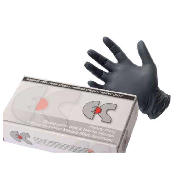 Ergoline -  Νιτριλίου Χωρίς Πούδρα σε Χρώμα Μαύρο Μέγεθος L 100τμχ